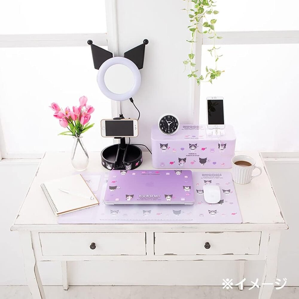 Sanrio Kuromi Cable Box and Desk Pad Set